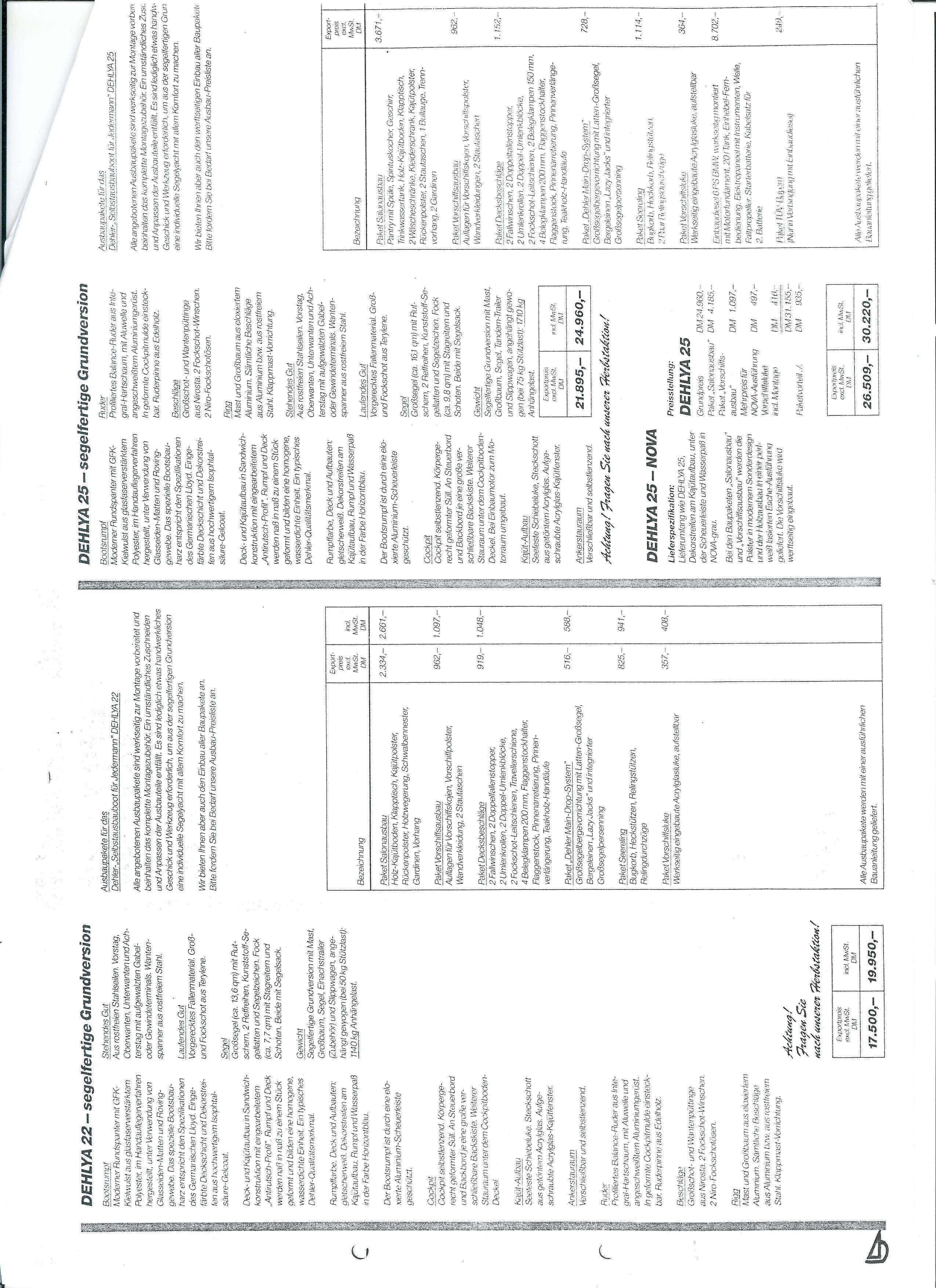 Preisliste Seite 2