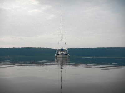 vor Anker auf dem Schwielowsee - Bild 1