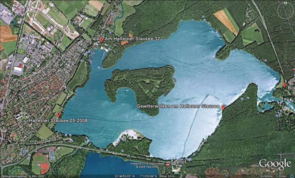 HAltern Stausee Goolge Earth Bild