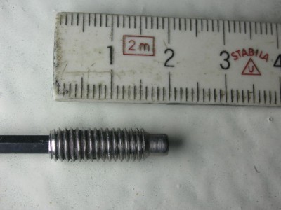 Madenschraube Ruder DY25