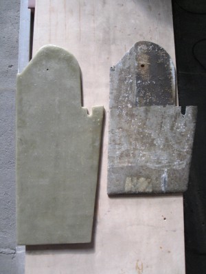 Größenvergleich - rechts das Original