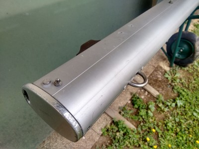 Das demontierte Reffsystem am Baum 2