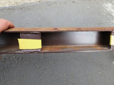 Steuerbord-Traverse ohne aufgeschweißte Verstärkung