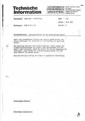 Ventil Ballastwassertank - 7