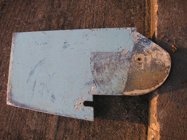 Ruderblatt (DY25) mit Buchse (Drehpunkt)