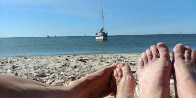 Strand zwischen Stavoren und Hindeloppen